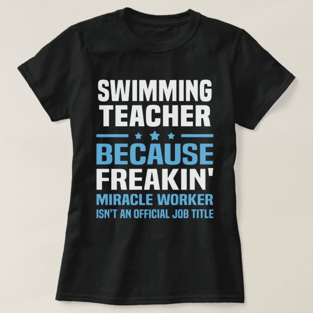 Schwimmlehrer T-Shirt (Design vorne)