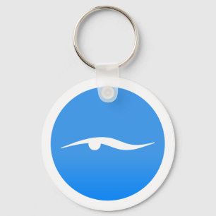 Schwimmlogo auf T - Shirt Schlüsselanhänger
