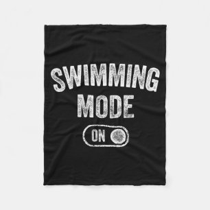 Schwimmmodus Ein Lustiges Schwimmer-Geschenk Tauch Fleecedecke