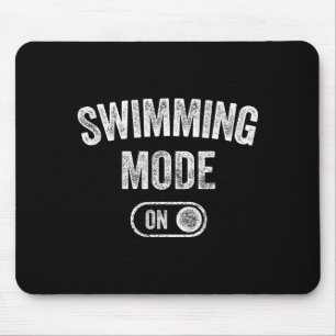 Schwimmmodus Ein Lustiges Schwimmergeschenk Tauche Mousepad