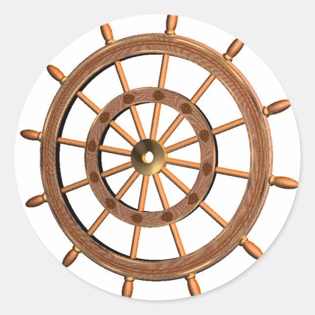 Schwimmrad Runder Aufkleber (Vorderseite)
