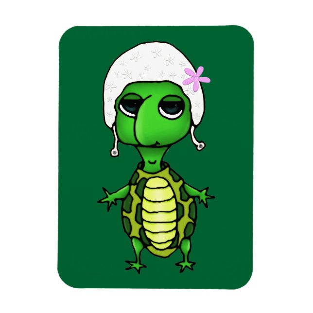 Schwimmschildkröte Magnet (Vertikal)