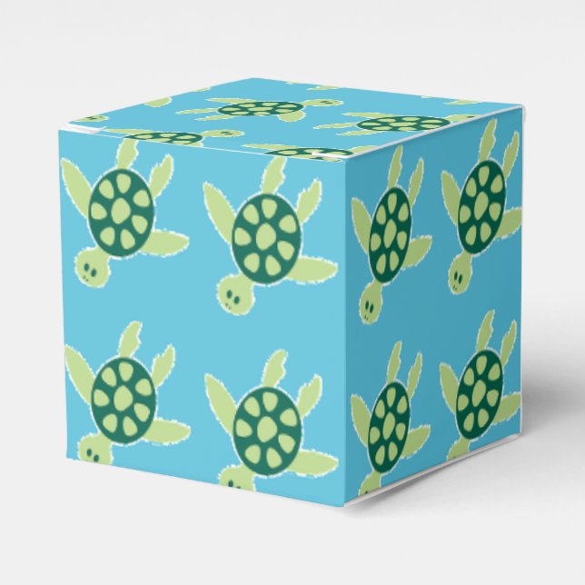 Schwimmschildkröten Geschenkschachtel (Vorderseite)