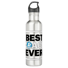 Schwimmteam Bester Coach Jeden Spaß Schwimmen und  Edelstahlflasche