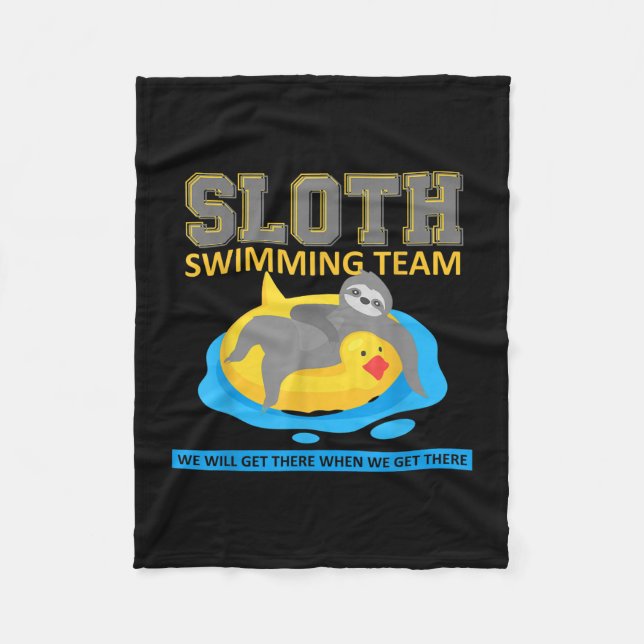 Schwimmteam Swim Team Funny Gift Fleecedecke (Vorderseite)