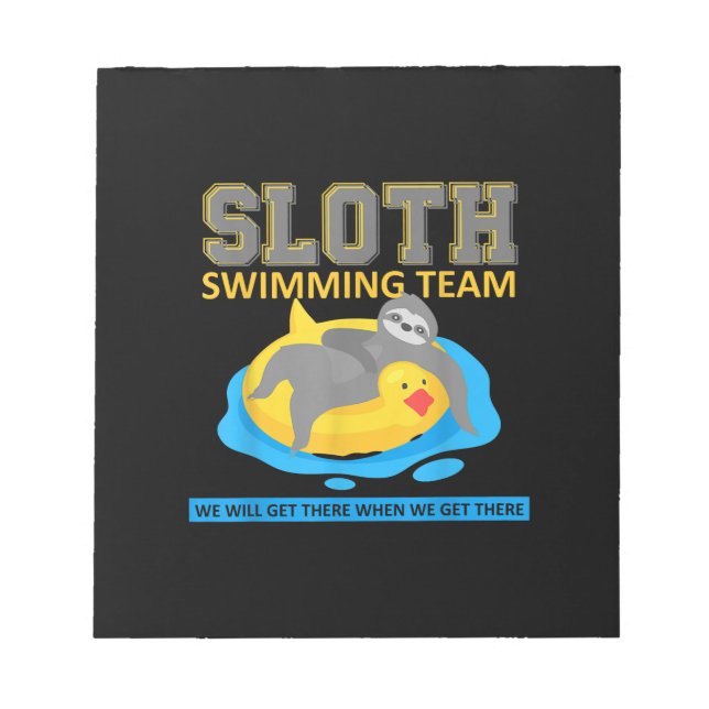 Schwimmteam Swim Team Funny Gift Notizblock (Vorderseite)