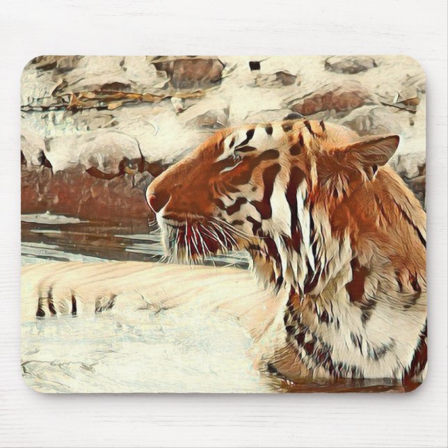 Schwimmtiger Mousepad (Vorne)