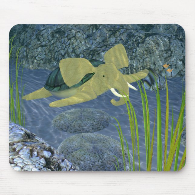 Schwimmturphant Mousepad (Vorne)