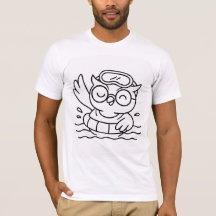 Schwimmuhu Niedlich Stilvoller T - Shirt