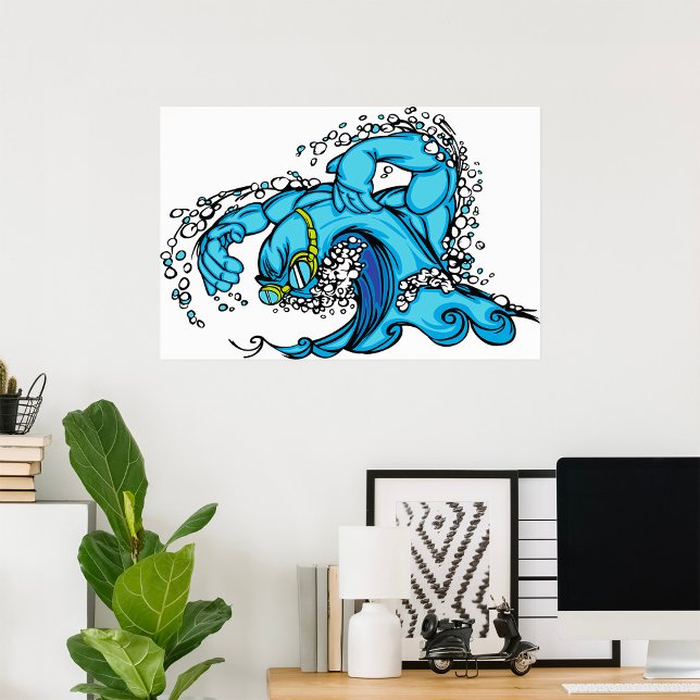 Schwimmwelle Poster (Von Creator hochgeladen)