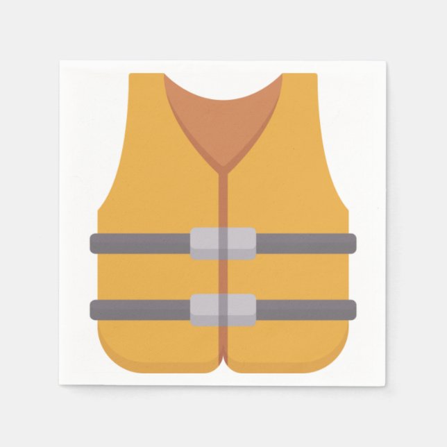 Schwimmweste Serviette (Vorderseite)