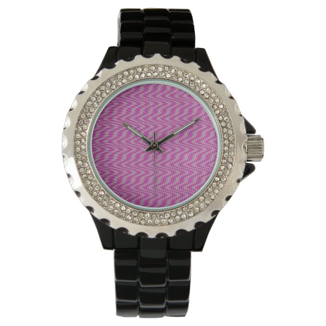 Schwindelrosa Armbanduhr (Vorderseite)