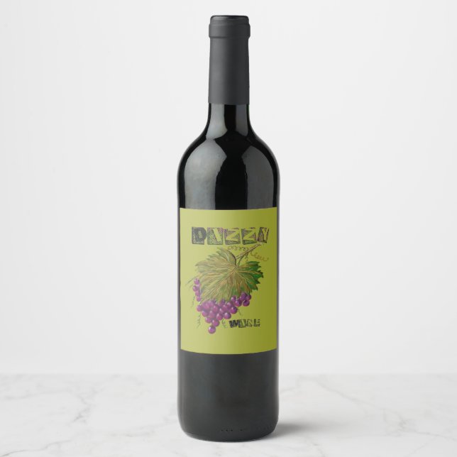 Schwindelwein Weinetikett (Vorderseite)