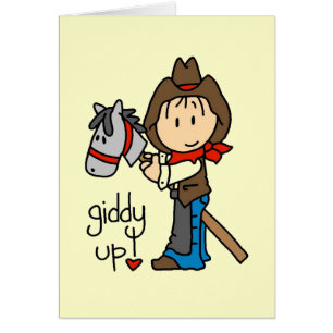 Schwindlige hohe Cowboy-T-Shirts und Geschenke