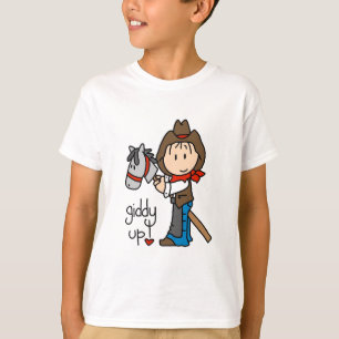 Schwindlige hohe Cowboy-T-Shirts und Geschenke T-Shirt