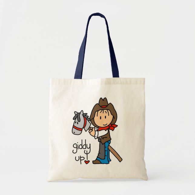 Schwindlige hohe Cowboy-T-Shirts und Geschenke Tragetasche (Vorne)