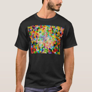 Schwindliges Buntglas T-Shirt