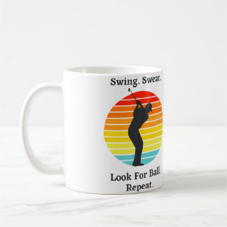 Schwing Schwöre Suche Nach Ball Wiederhole Lustig  Kaffeetasse