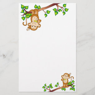 Schwingaffe-Briefpapier Briefpapier