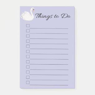 Schwingen Lila Dinge zu tun Post-it Klebezettel