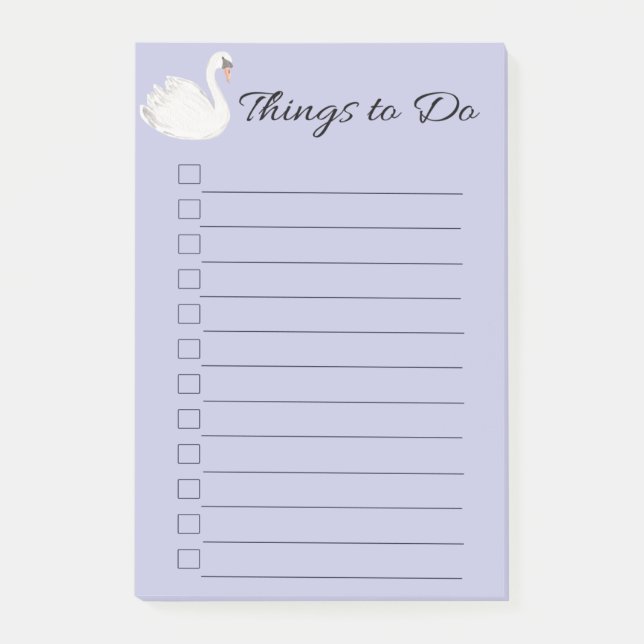 Schwingen Lila Dinge zu tun Post-it Klebezettel (Vorderseite)