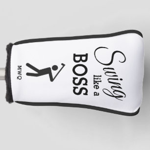 SCHWINGEN SIE WIE EIN BOSS Golfer Monogramm PUTTER Golf Headcover