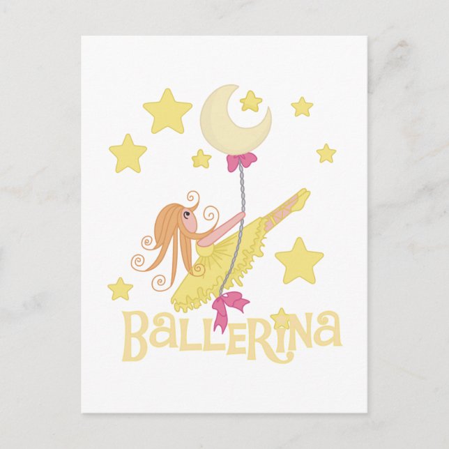 Schwingen von Ballerina-Hemden und Geschenken Postkarte (Vorderseite)