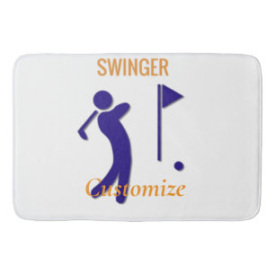 Schwingen von Golfer Thunder_Thunder_Cove Badematte