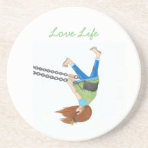 Schwingen-Zeit-Sandstein-Untersetzer