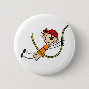 Schwingender Piraten-Button Button