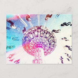 Schwingkarussell Postkarte