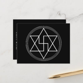 Schwingung und Heilung der Geometrie Postkarte