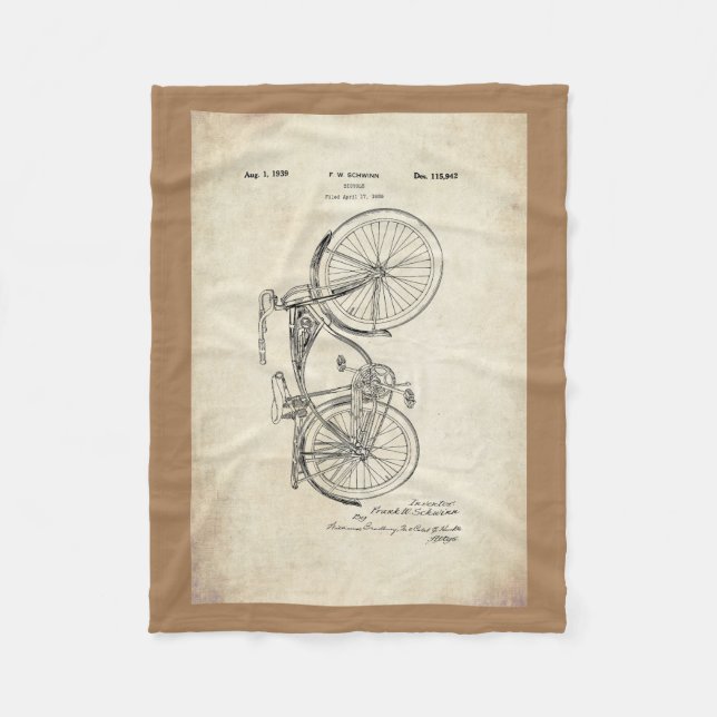 Schwinn Fahrrad-Fleece-Decke Fleecedecke (Vorderseite)