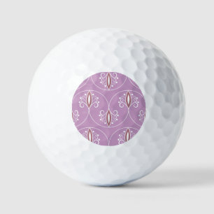 Schwirbelnde Eleganz: Vintag geometrisch Golfball