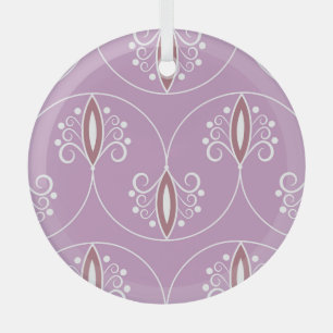 Schwirbelnde Eleganz: Vintag geometrisch Ornament Aus Glas