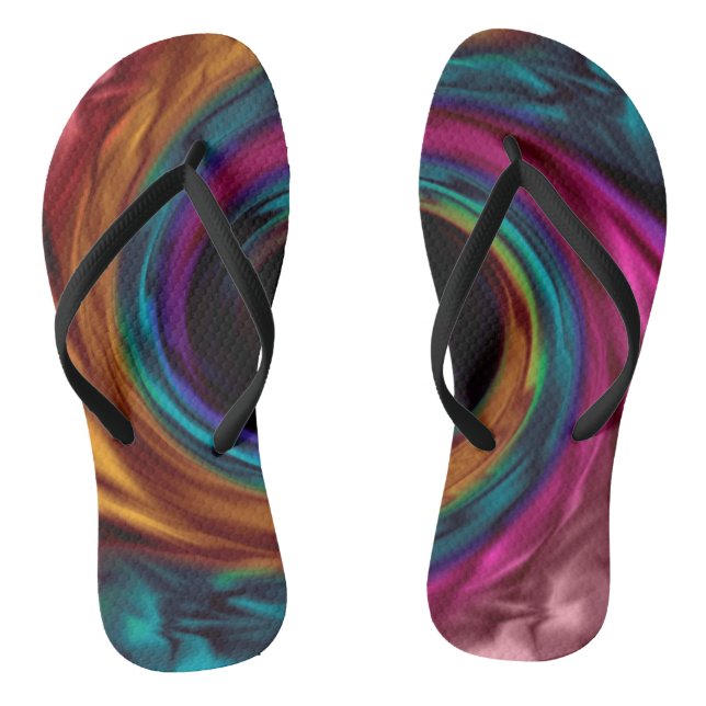 Schwirbelseidenseidenmatte multicolor pink violett flip flops (Fußbett)