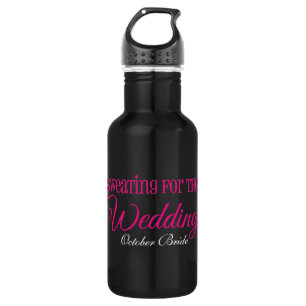 Schwitzen für die Hochzeitsbride Trinkflasche