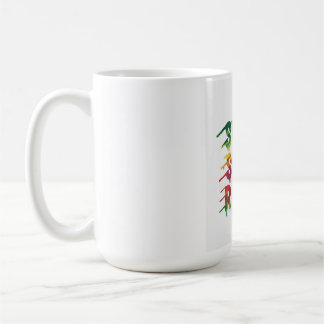 Schwitzen. Lächle. Wieder von vorne. Motivierend T Kaffeetasse