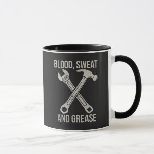 Schwitzen und Fett im Blut Tasse