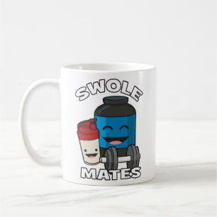 SCHWOLEMATE Funny Protein Bodybuilding Motivierend Kaffeetasse