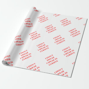SCHWÖREN Sie Geschenkpapier