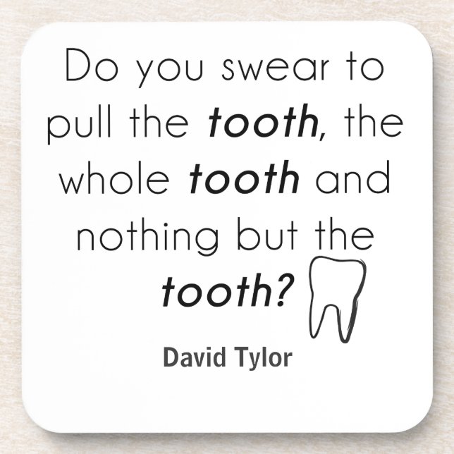 Schwörst du? untersetzer (Vorderseite)