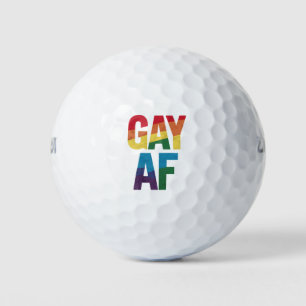 Schwul AF LGBT Stolz Schwules Geschenk Monat des S Golfball