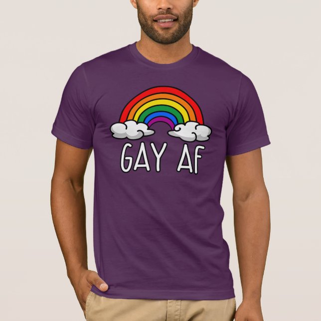 SCHWUL AF T-Shirt (Vorderseite)