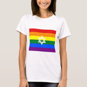 Schwul-jüdischer Pride-Flagge T-Shirt
