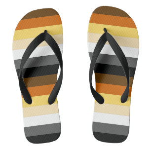 Schwule Bären-Flaggenstreifen für Männer Flip Flops