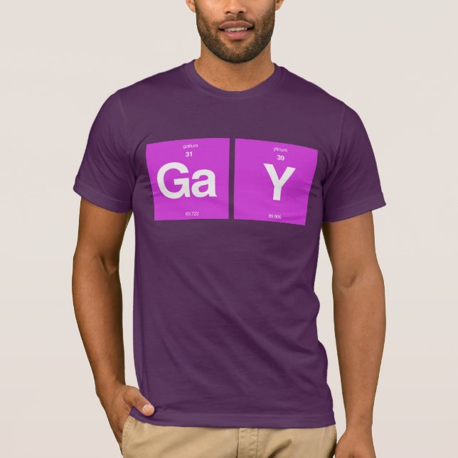 SCHWULE ELEMENTE T-Shirt (Vorderseite)