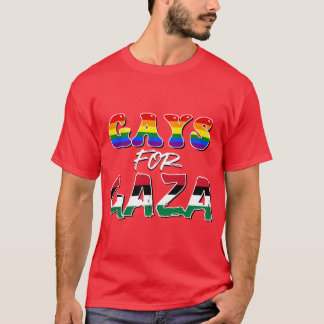 Schwule für Gaza Retro T-Shirt