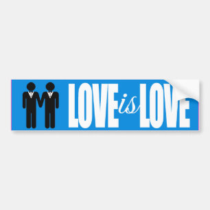 SCHWULE HOCHZEIT LIEBE IST LIEBE -.png Autoaufkleber