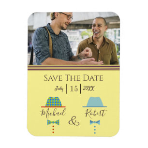 Schwule Hochzeit Save The Date Einladung Magnet